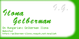 ilona gelberman business card